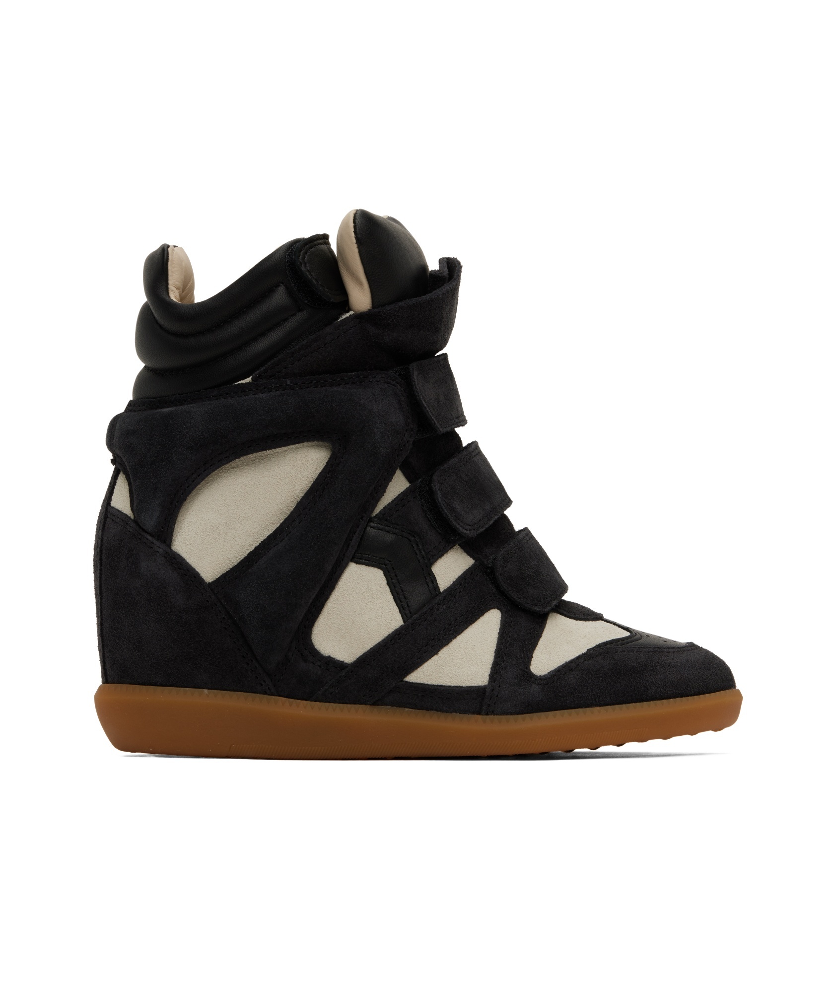 Isabel Marant Black & Off-white Bekett Sneakers In Black