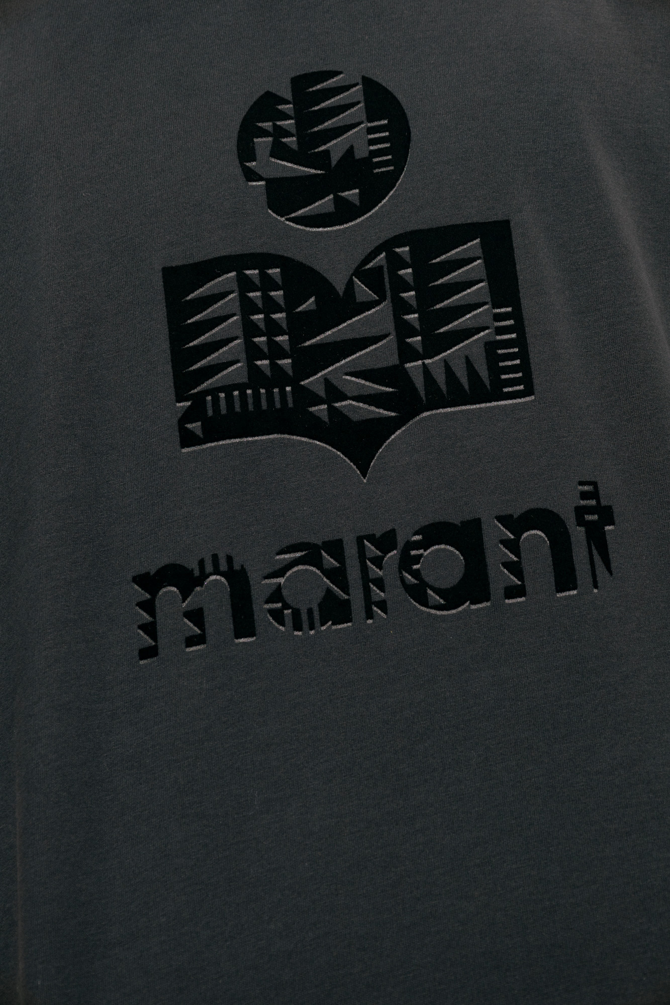 Isabel Marant Zafferh Logo Printed T-shirt In Black