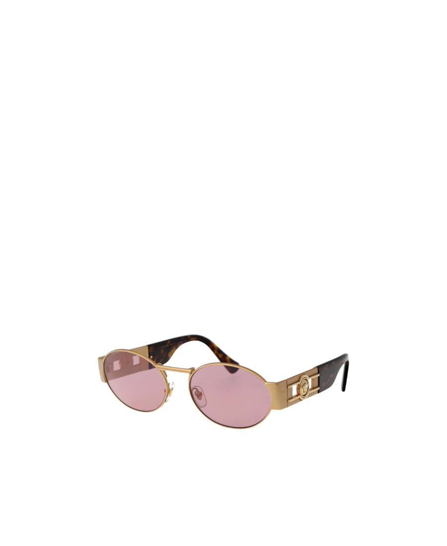 Versace Eyewear Oval-frame Sunglasses In Pink