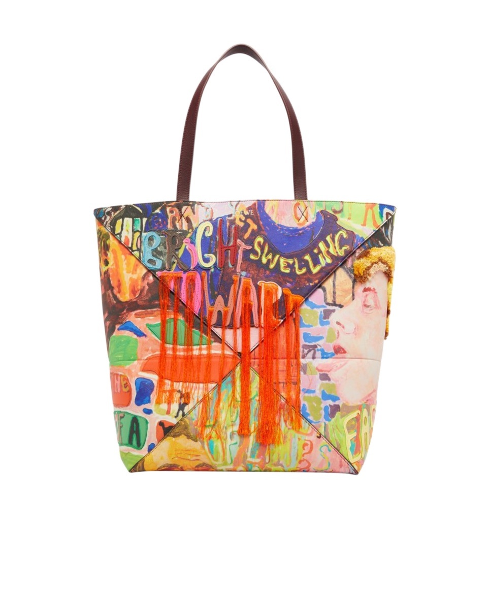 Loewe Patterned Shoulder Bag In Multi