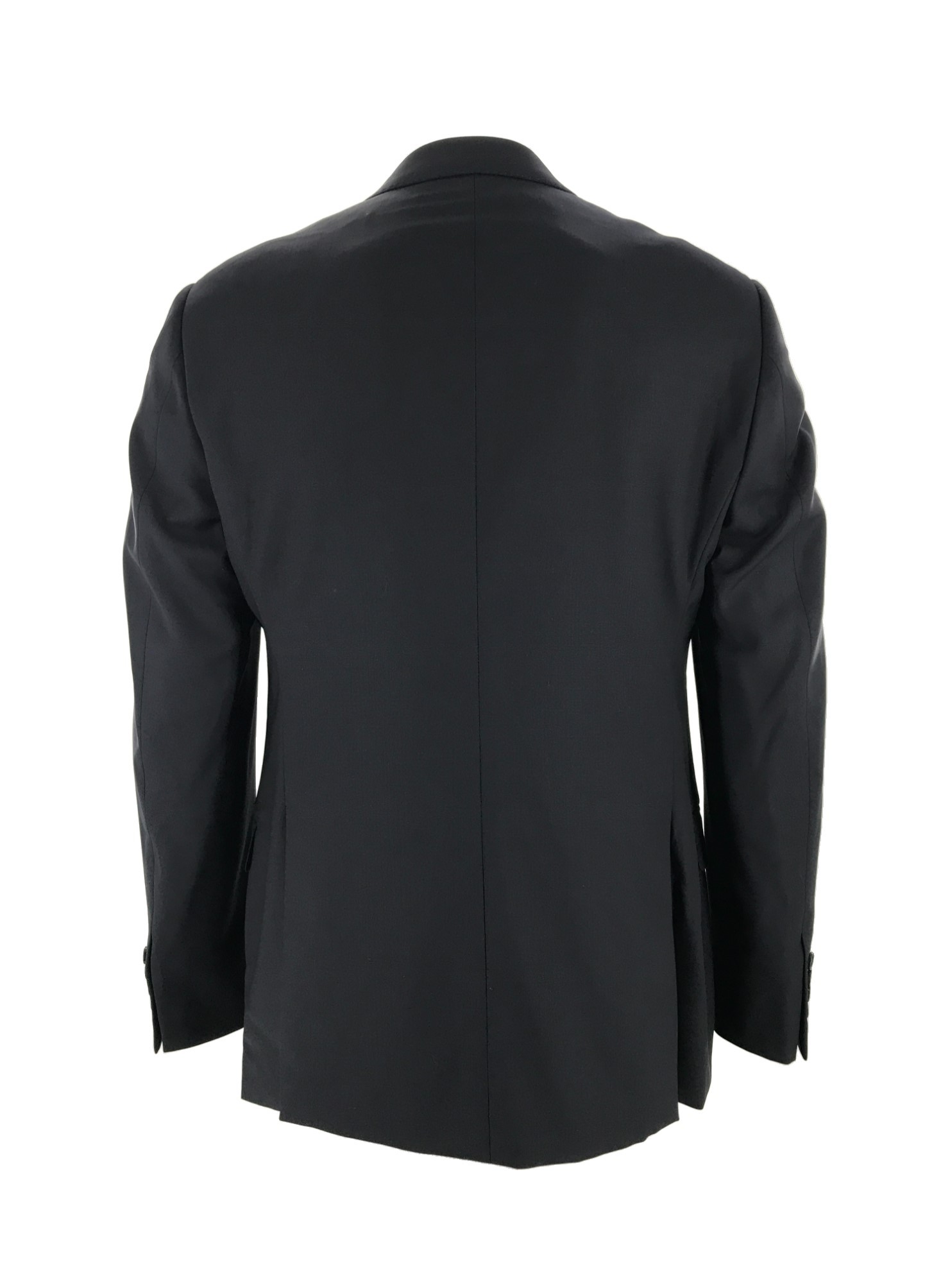 Armani Collezioni Long Sleeved Suit Jacket In Black
