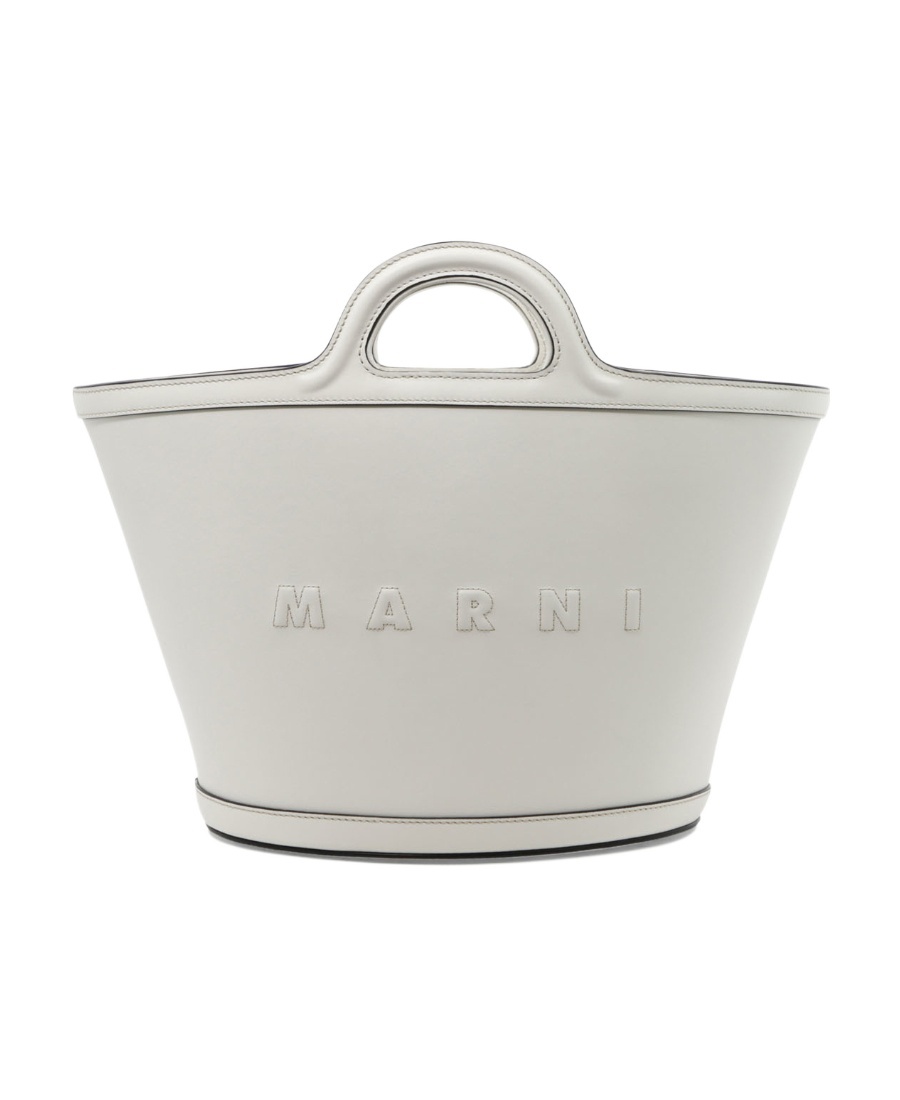Marni Large Tropicalia Tote Bag In White
