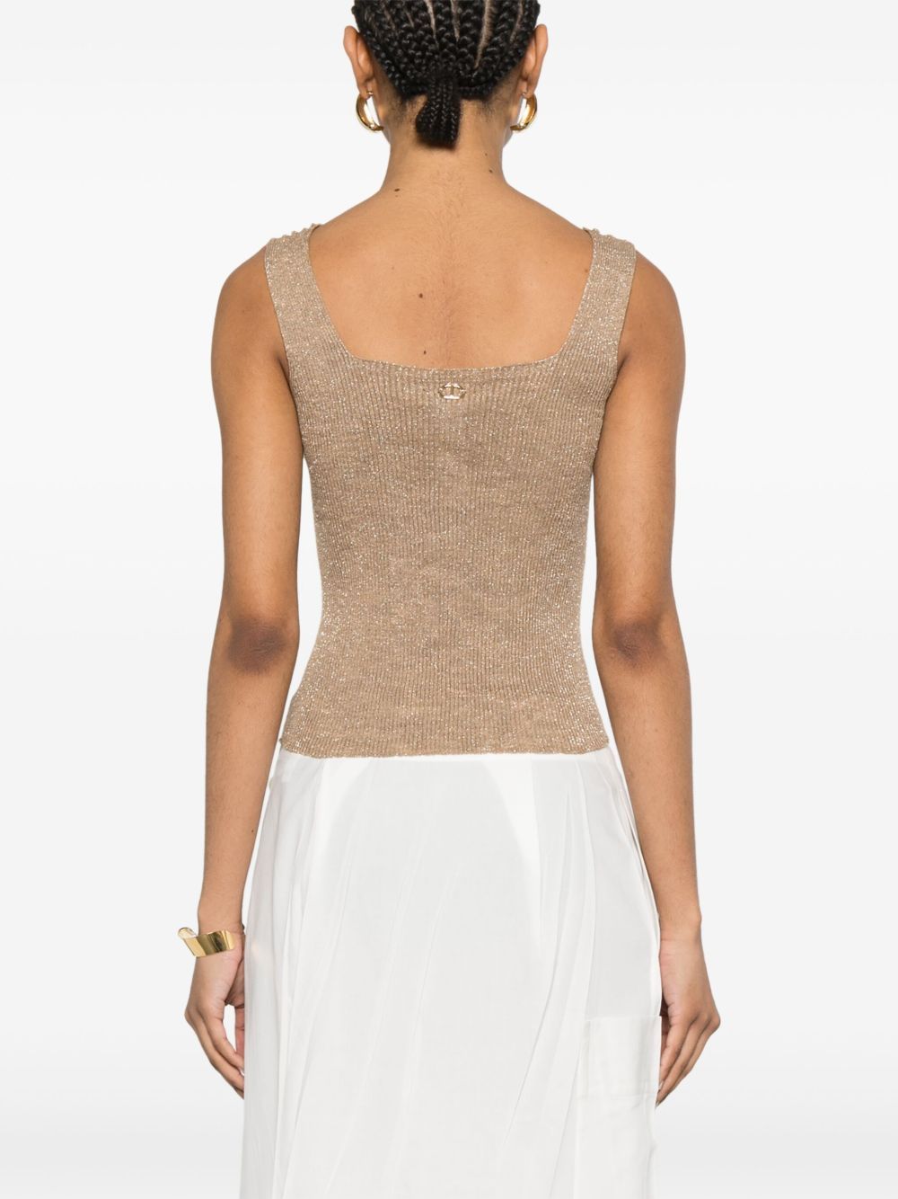Twinset Twin-set Ribbed Lurex Top
