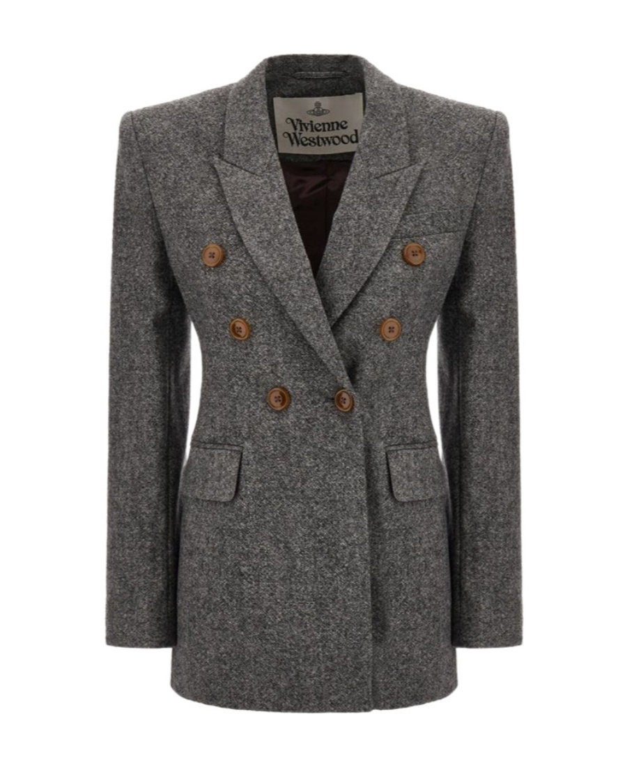 VIVIENNE WESTWOOD DOUBLE-BREASTED LONG-SLEEVED SUIT JACKET