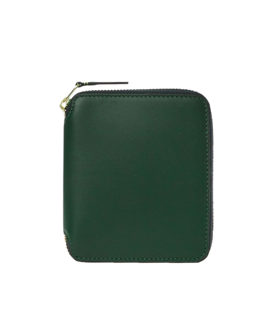 Comme Des Garçons Logo Wallet In Green