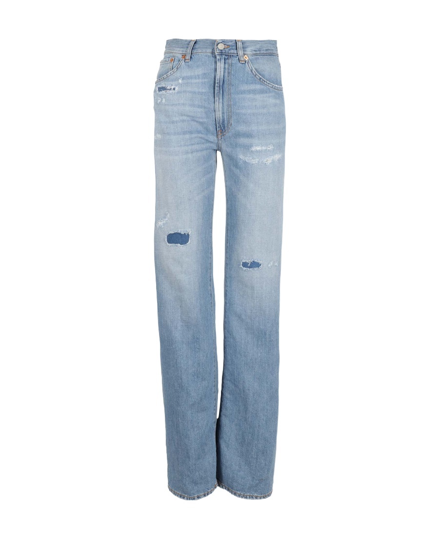 Dondup Logo Jeans In Blue
