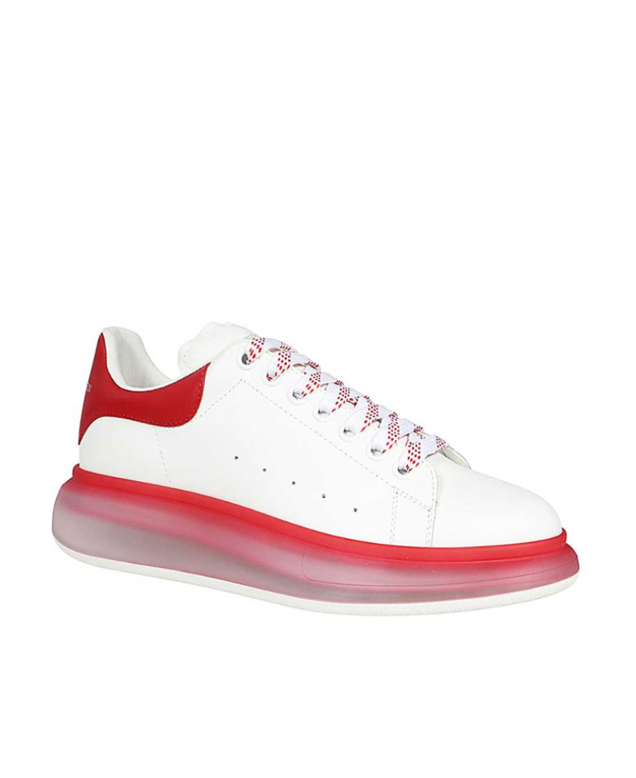 Alexander Mcqueen Tie Low-top Sneakers In White