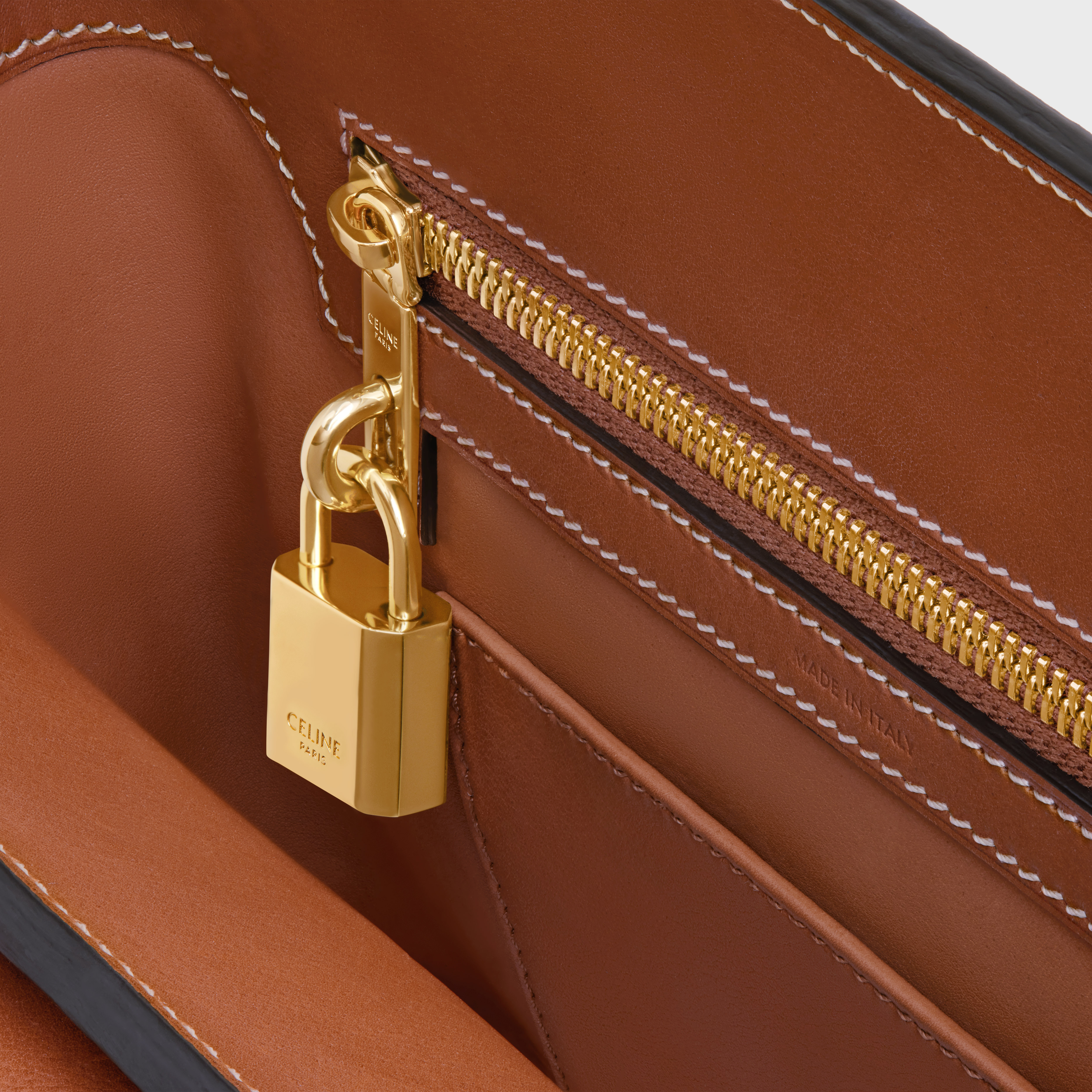 CELINE TEEN CELINE CONTI BAG IN NATURAL CALFSKIN 