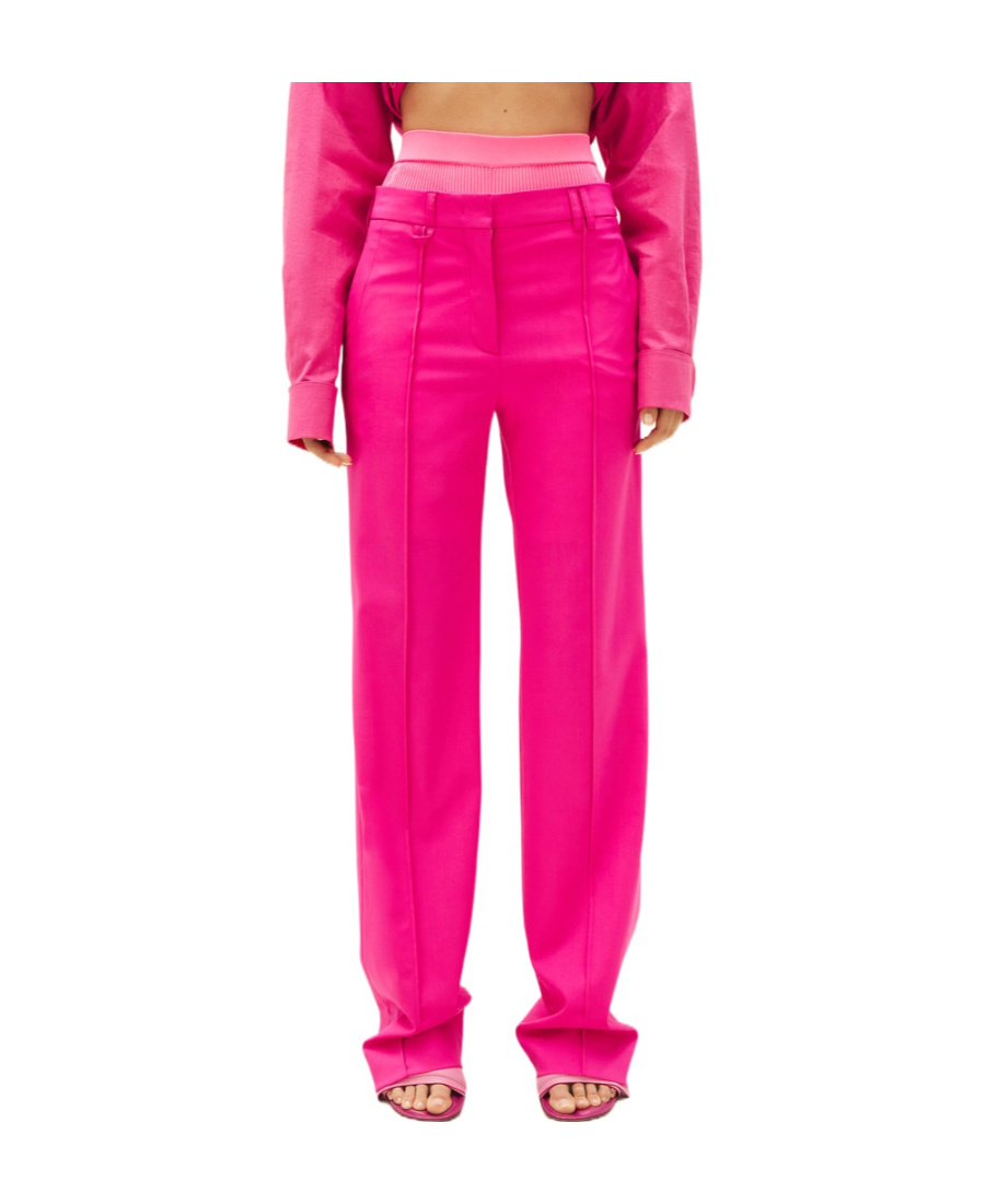 Jacquemus Straight-leg Tailored Trousers In Pink