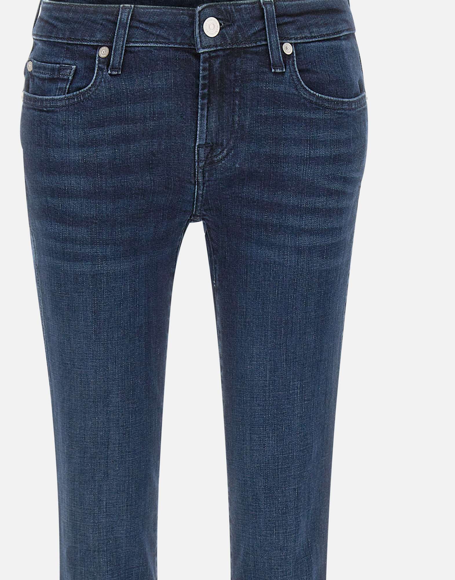 7 For All Mankind Logo Denim Jeans In Brown