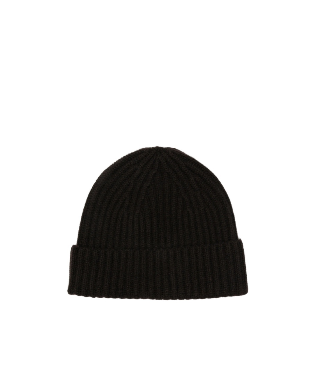 Lisa Yang Turn-up Knit Hat In Dark Brown