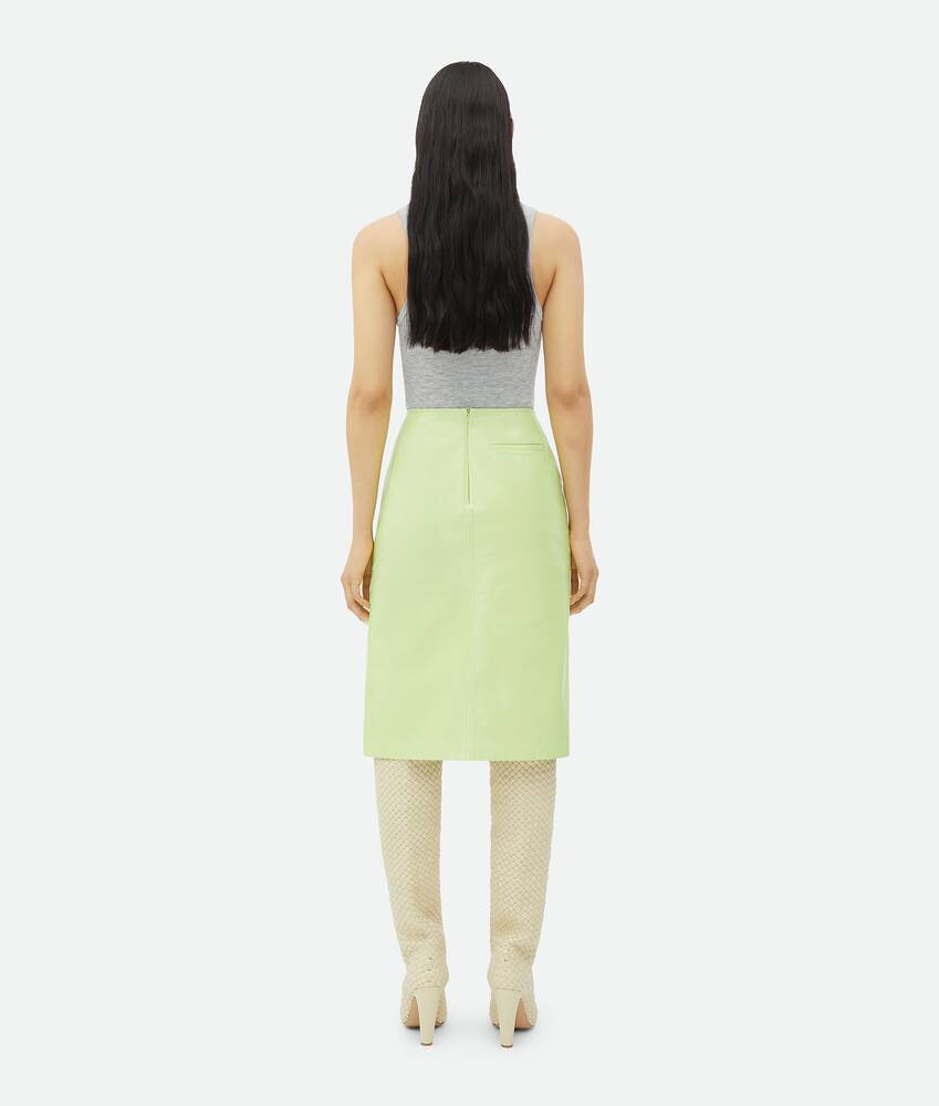 Bottega Veneta Emblem Skirt In Yellow