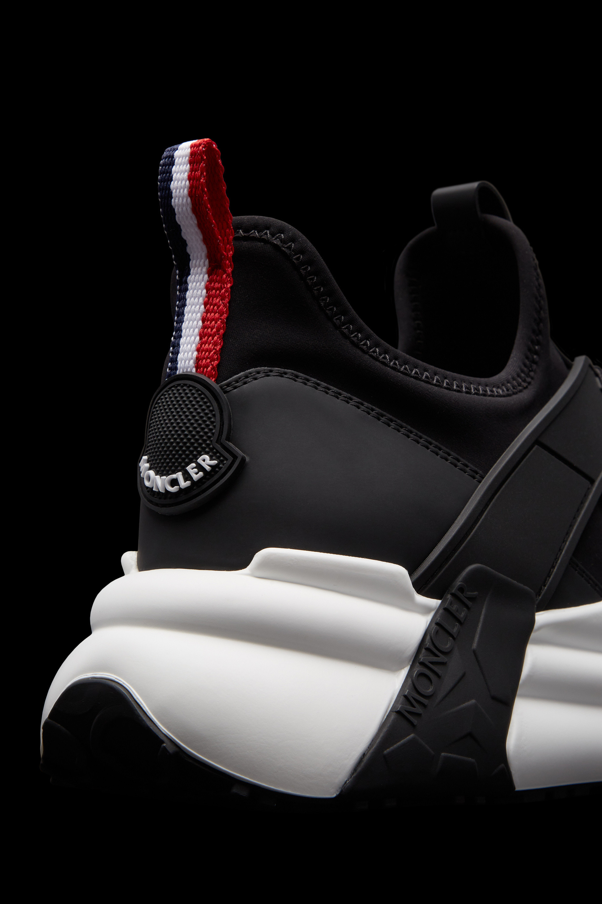 Moncler Lunarove Sneakers Black In Black