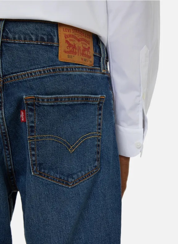Levi's 511 Slim Cotton Jeans In Blue