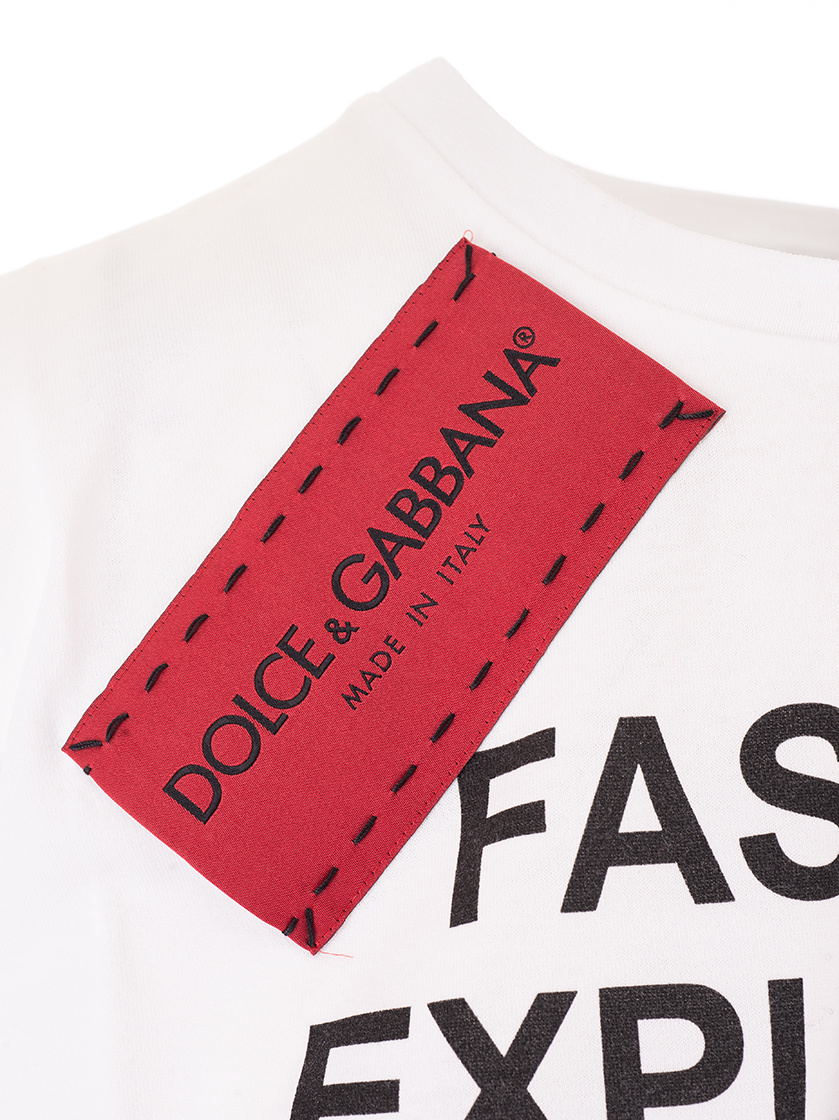 Dolce & Gabbana Logo Printed T-shirt In White
