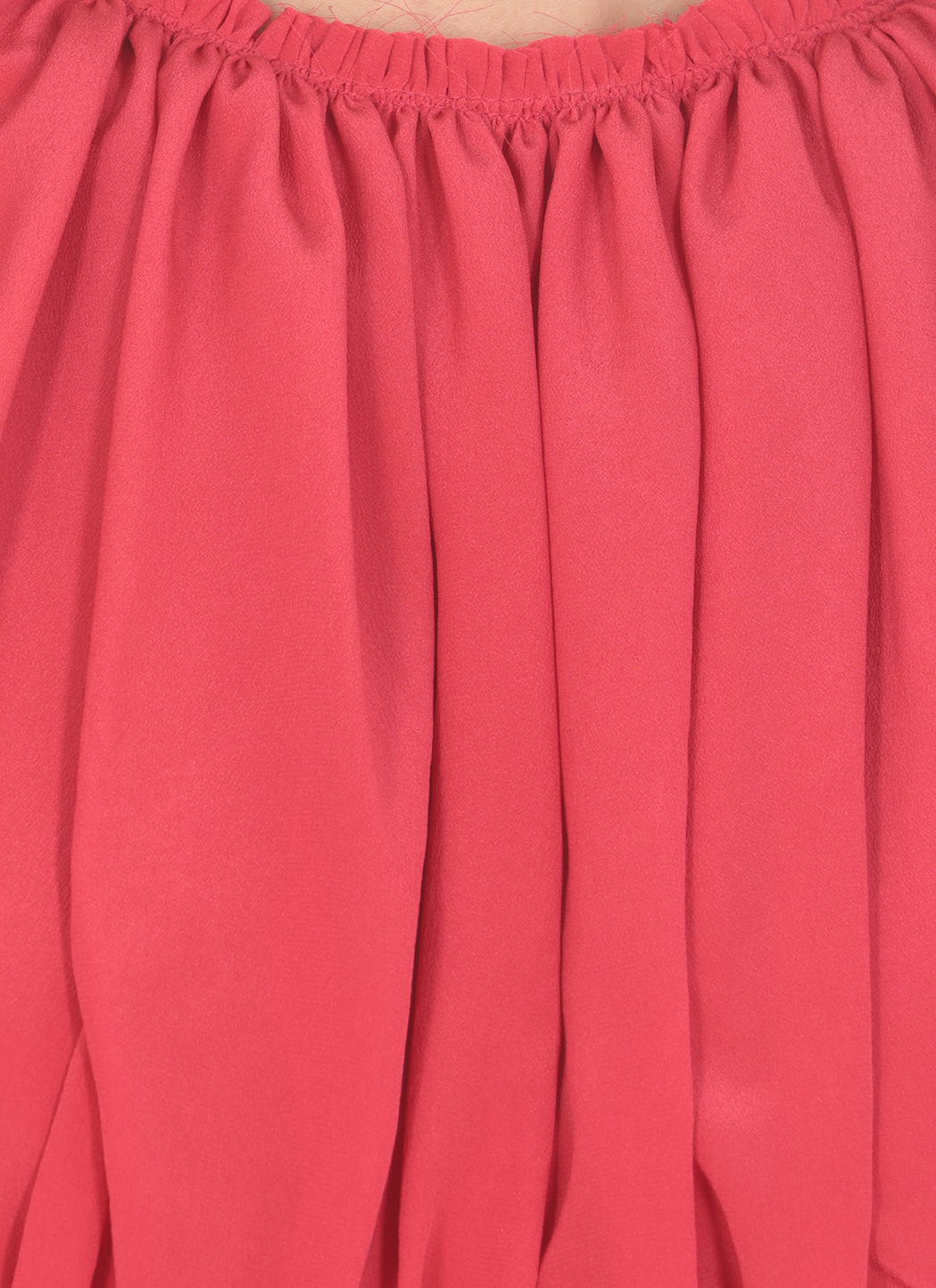 Lanvin Sleeveless Pleated Top Elasticated Waist In Red