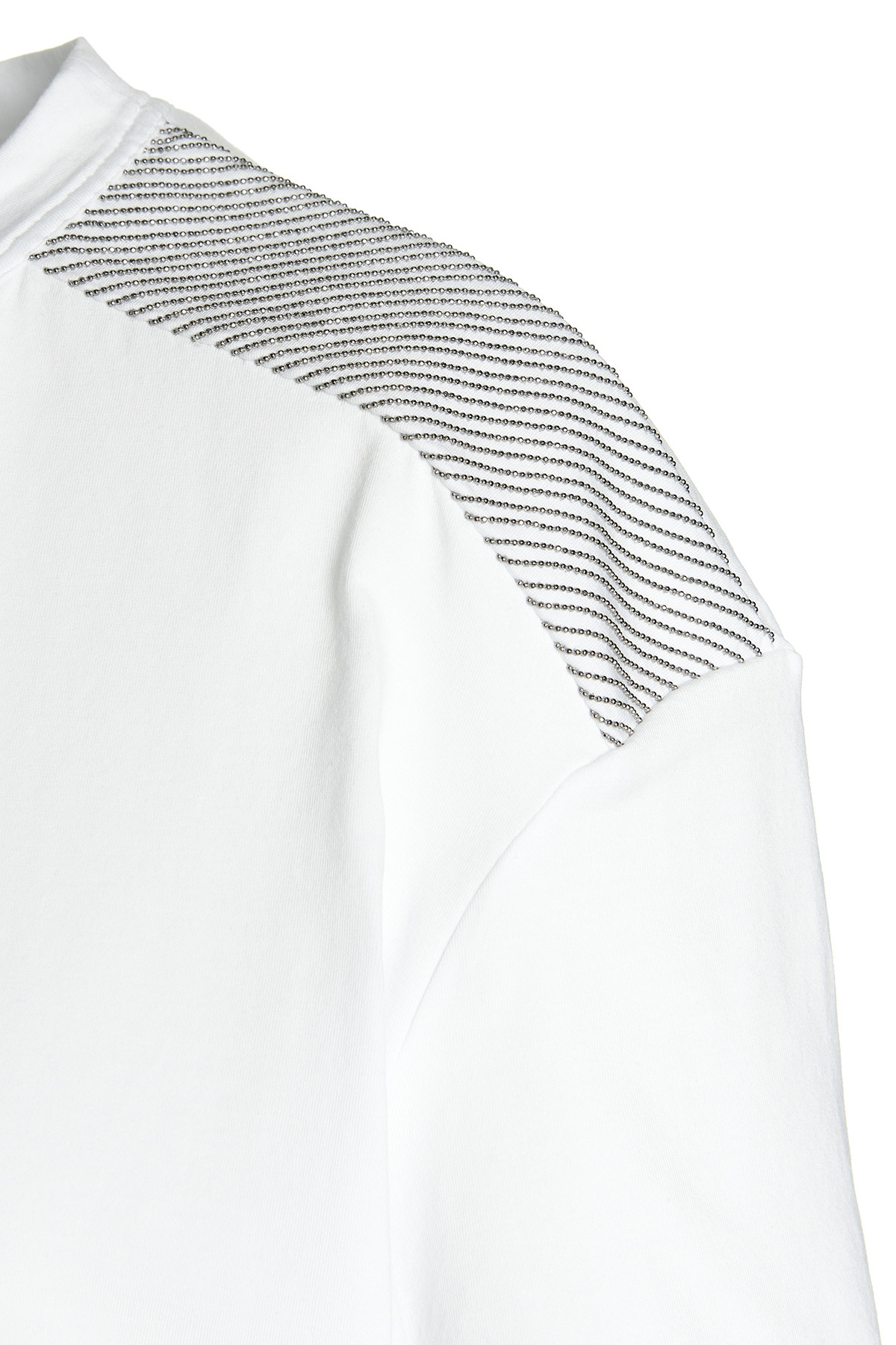 Brunello Cucinelli Bead-trim Short-sleeve T-shirt In White