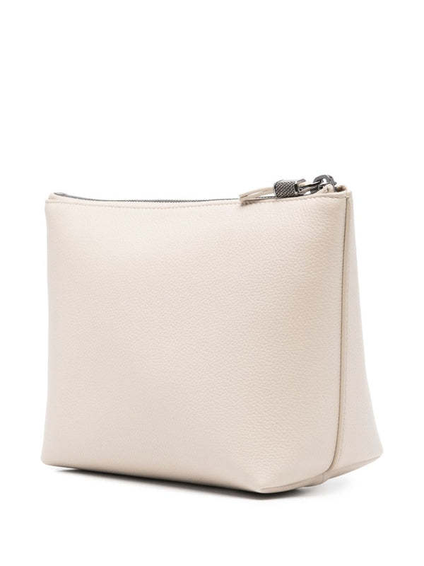 Brunello Cucinelli Leather Grained Pouch