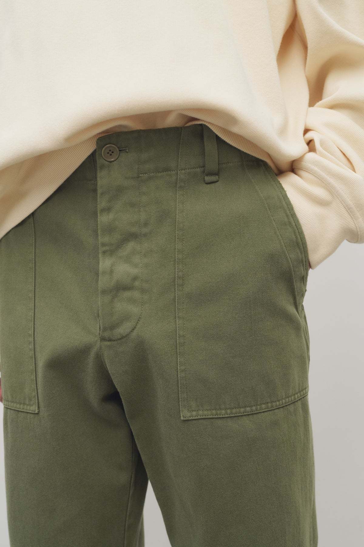 The Row Belt Loops Slacks In Green