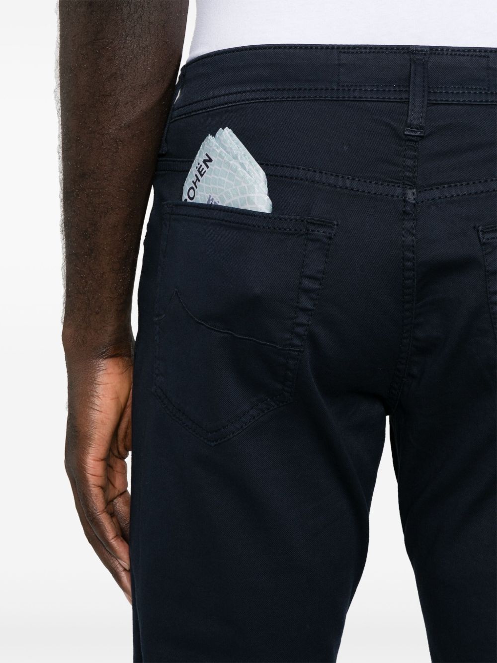 Jacob Cohen Belt-loop Casual Pants In Black