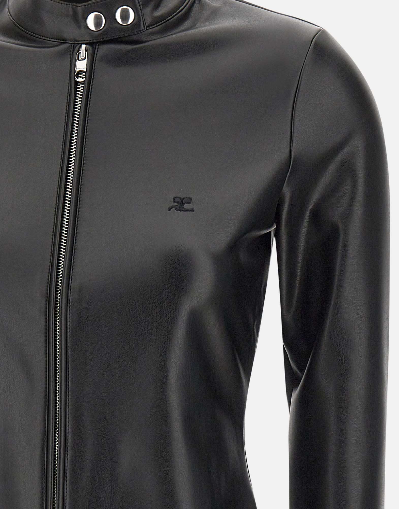Courrèges Long-sleeved Casual Jacket In Black