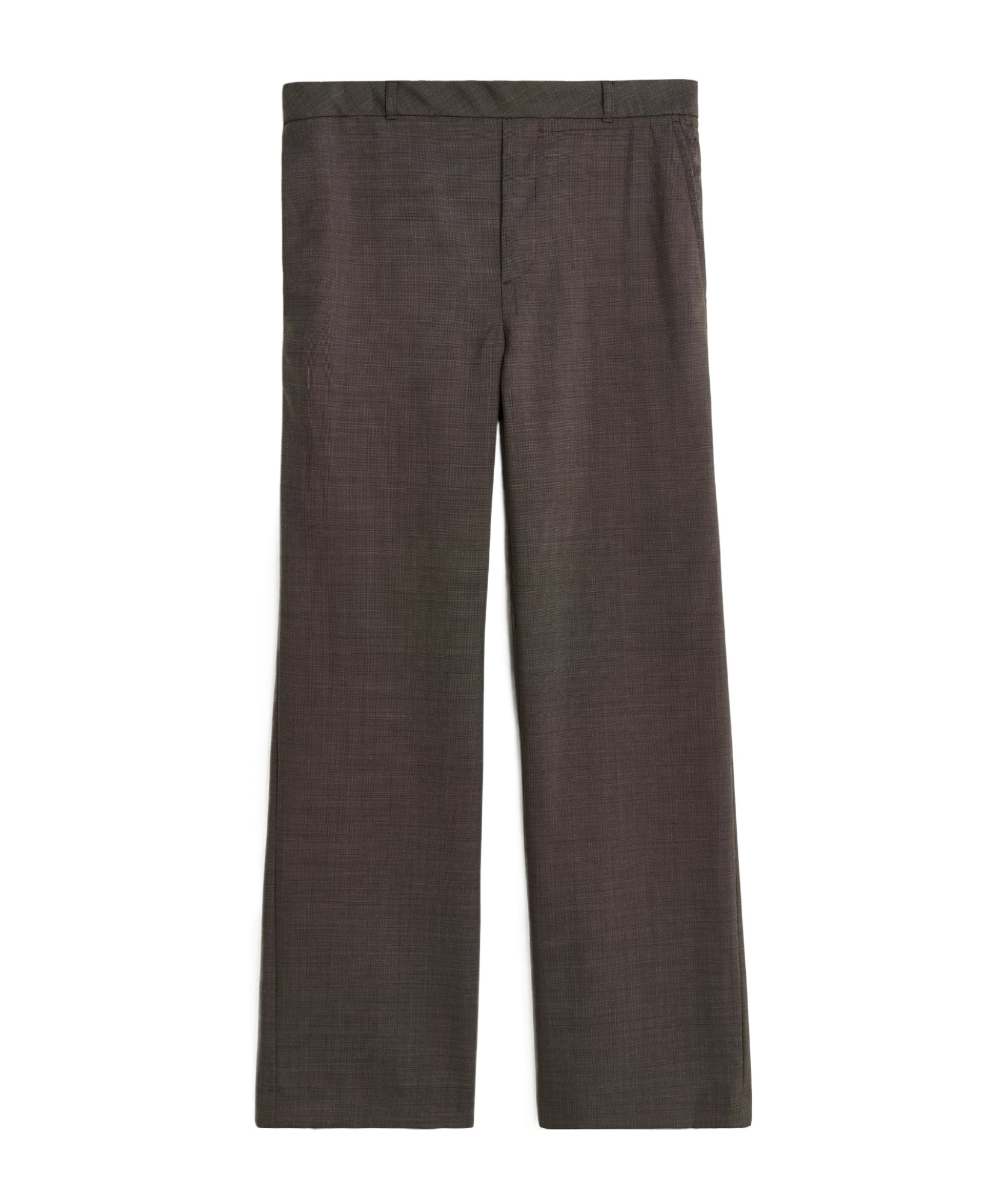 Our Legacy Checked Wool Casual Pants In Brown