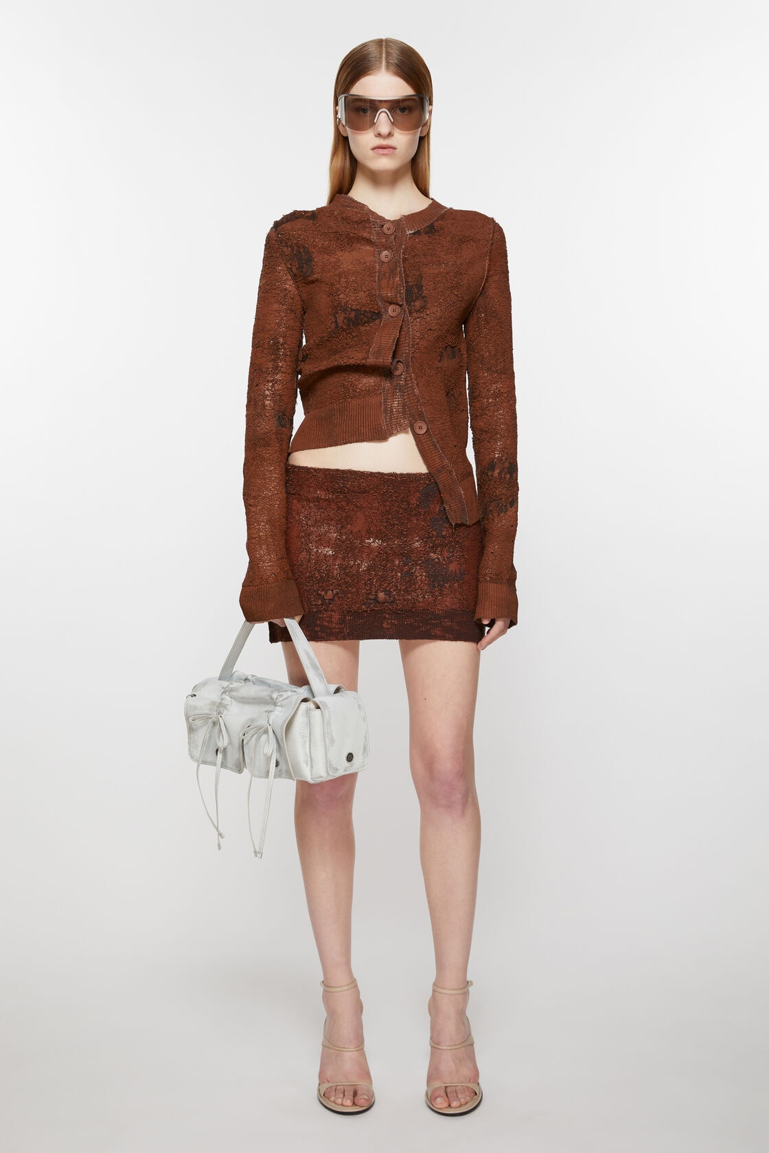 Acne Studios Balmain Balmain Grey High-neck Wool Sweater With Gold Buttons In Gray