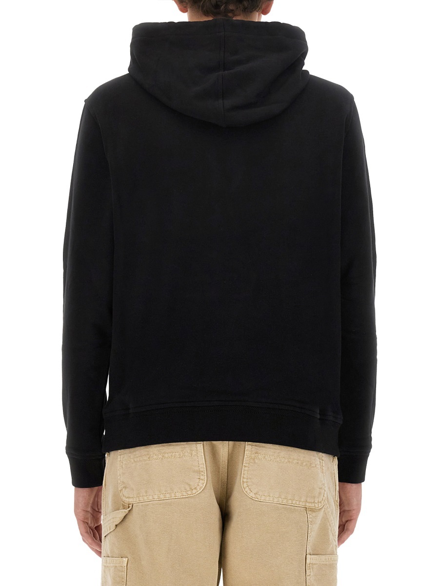Belstaff Logo-patch Drawstring Hood In Black