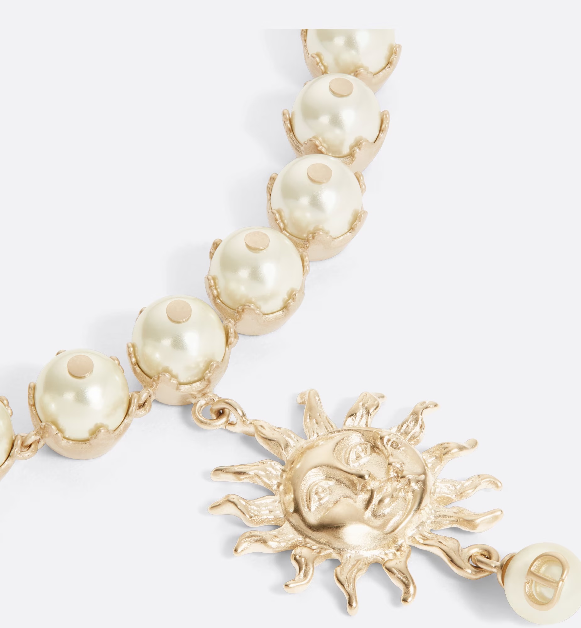 Dior Toile De Jouy Soleil Neckchain In Yellow