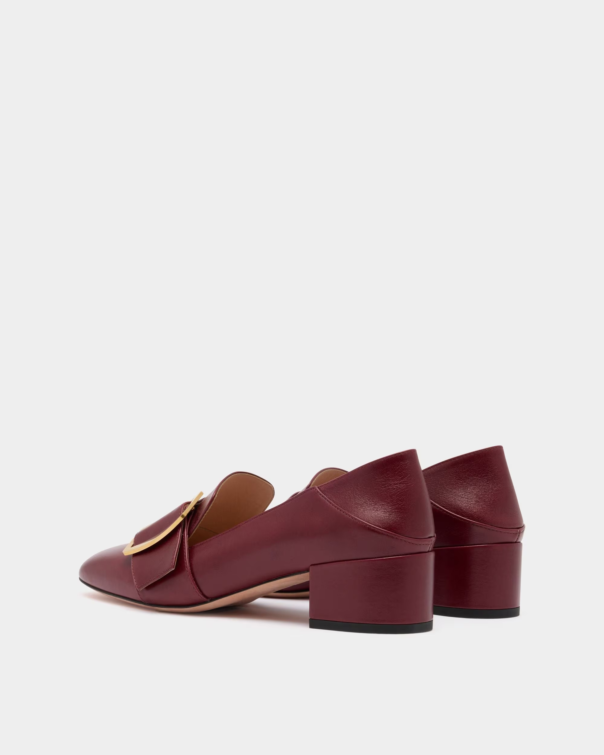 Bally Boucle High Heels In Burgundy