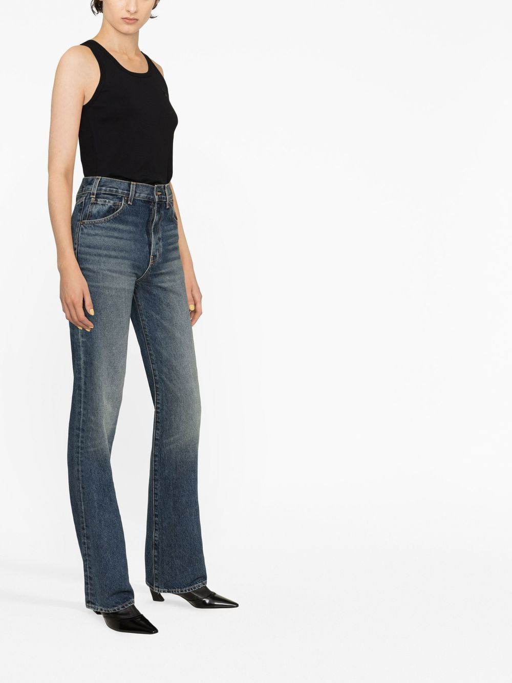 Coperni Lightweight Logo Tank Top In Black In Black