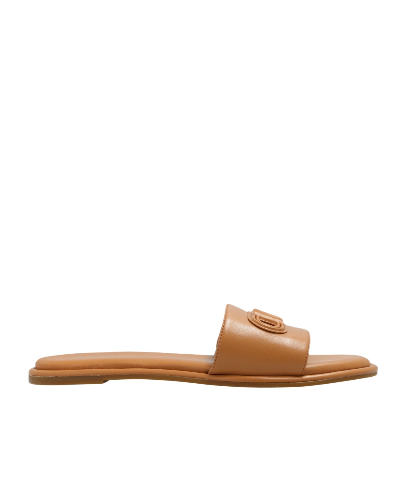 Michael Michael Kors Round Head Slippers In Brown