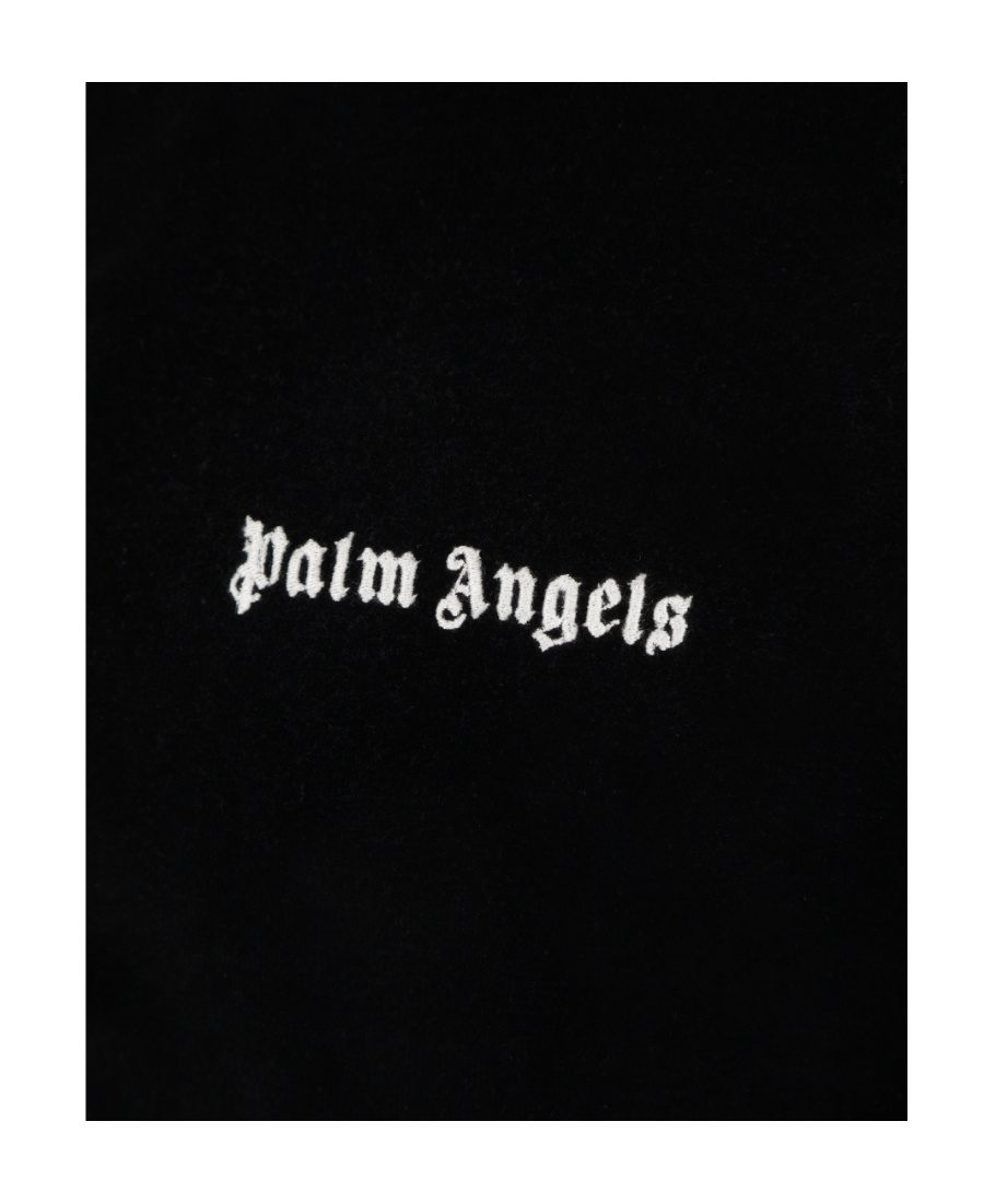Shop Palm Angels Logo-print Track Jacket In Black