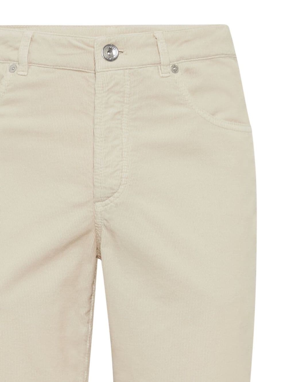Brunello Cucinelli Corduroy Pants In Nude