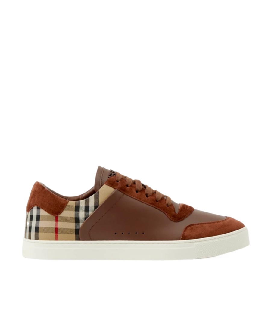 Burberry Vintage Check Panelled Sneakers In Multicolor