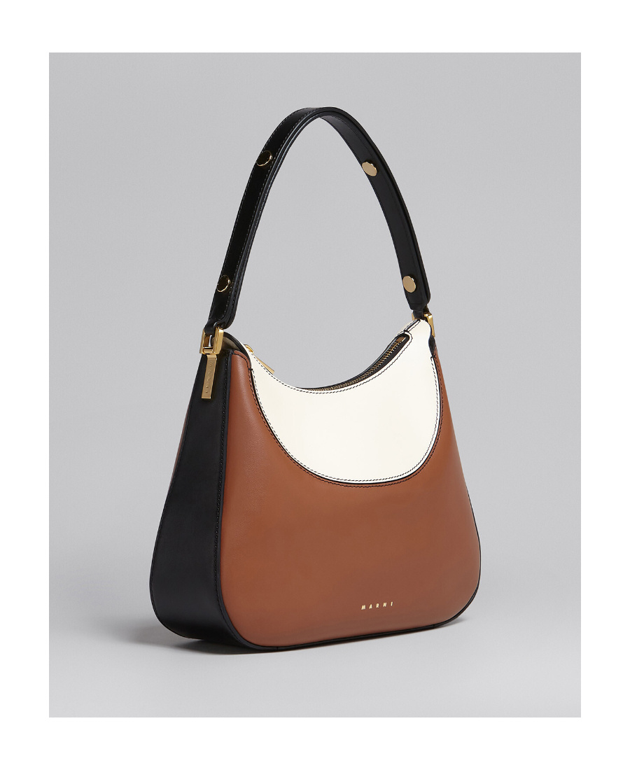 Marni Small Milano Shoulder Bag In Brown