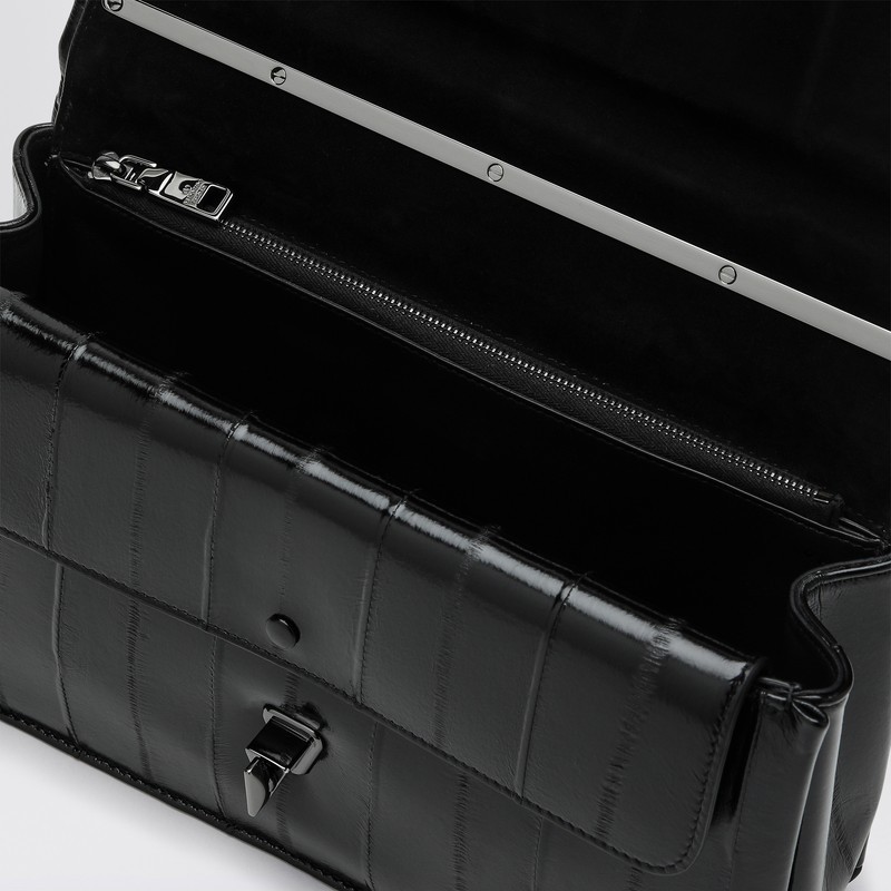 Valentino Vlogo Medium Shoulder Bag In Black