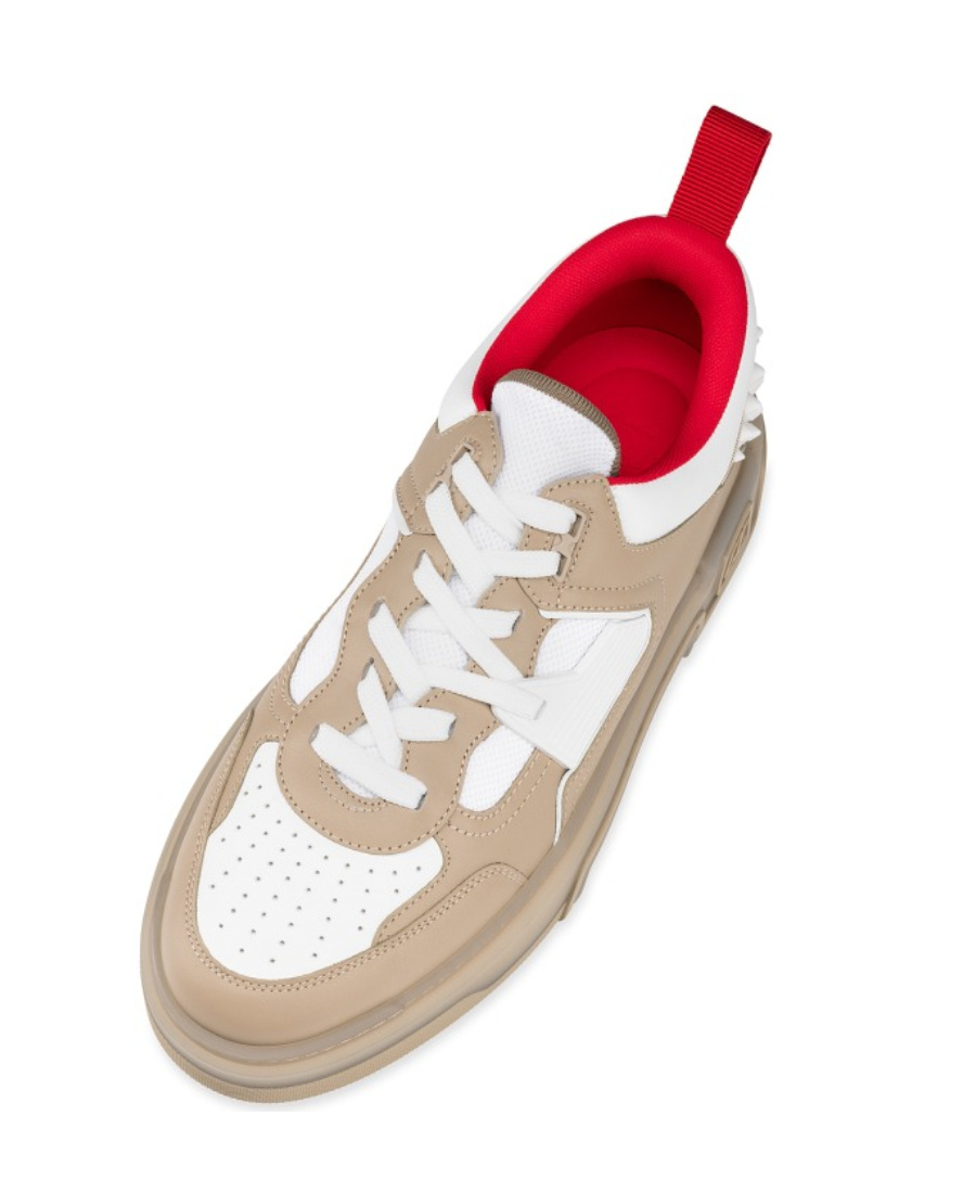 Christian Louboutin Men's Panelled Design Sneakers In Nude