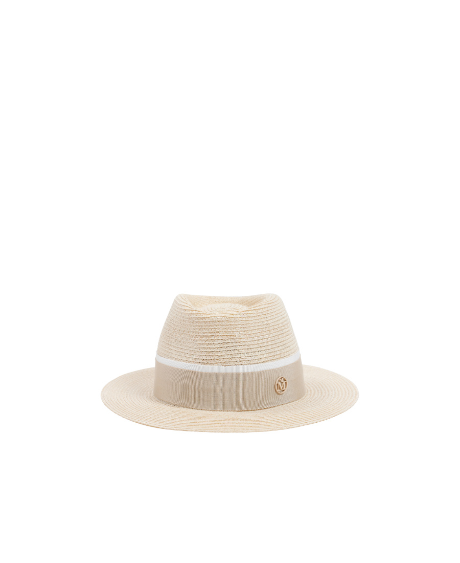 Maison Michel Logo Plaque Andre Hat In Neutral