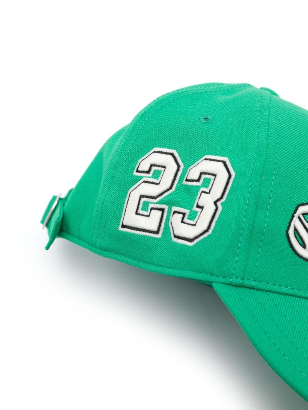 Off-white Logo-embroidered Baseball Cap In Green
