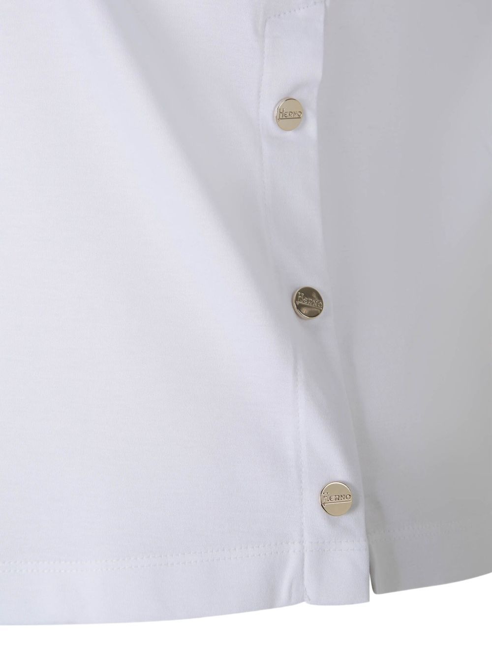 Herno Structured Short-sleeve Top In White