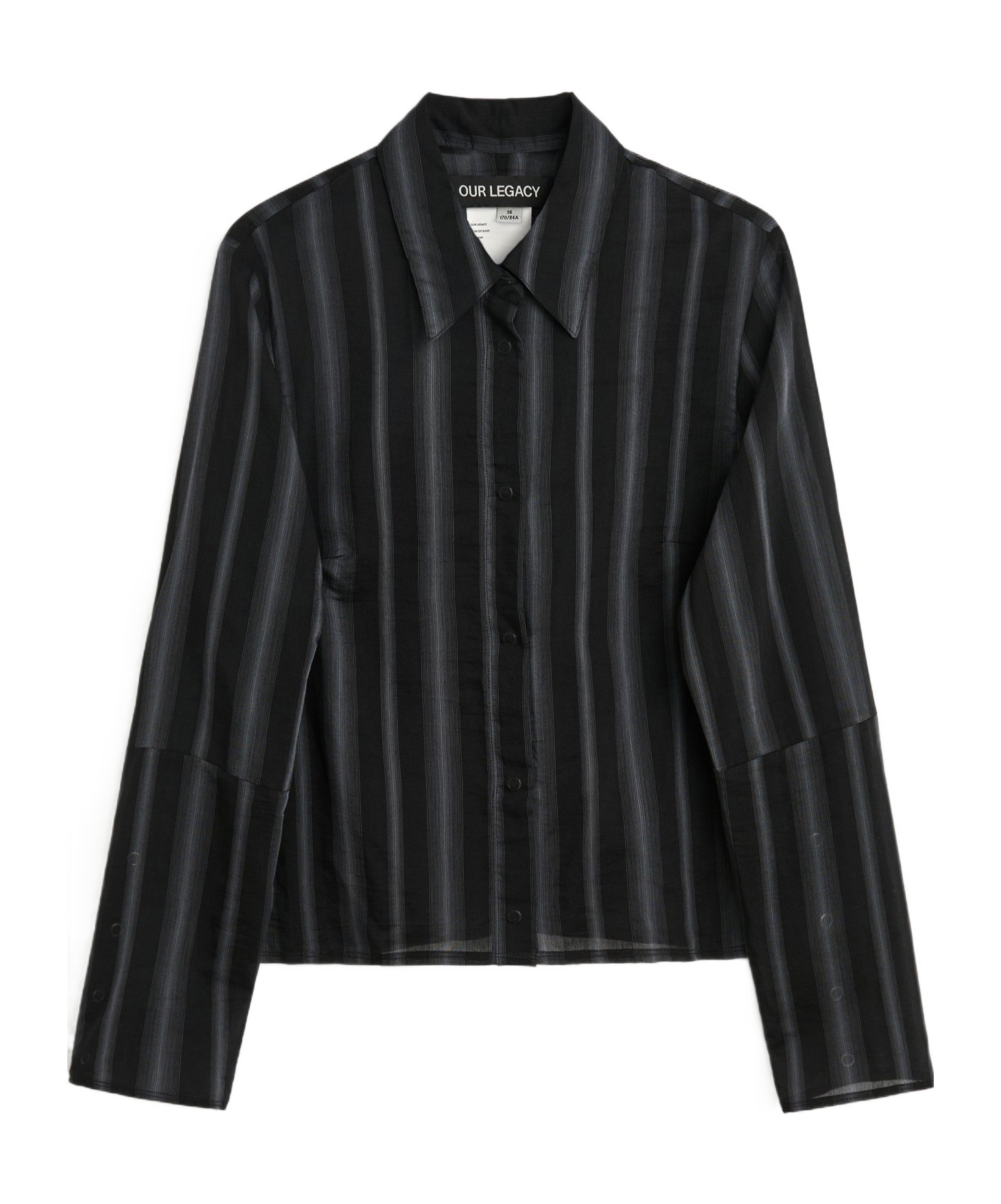 Shop Our Legacy Striped Shirt In Black