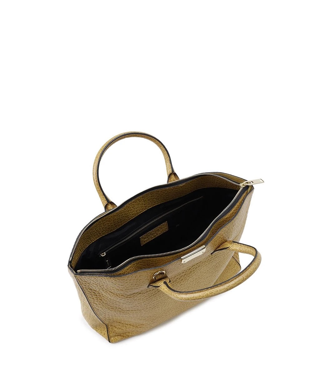 BURBERRY CROCODILE EMBOSSED HANDBAG