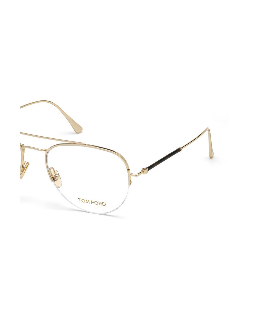Tom Ford Half Frame Aviator Glasses In White