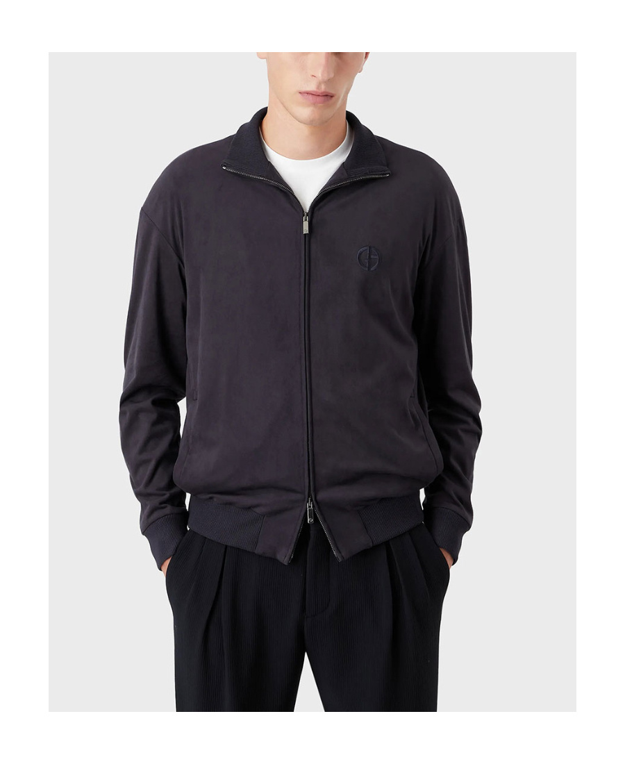 Giorgio Armani Logo Casual Jacket In Black