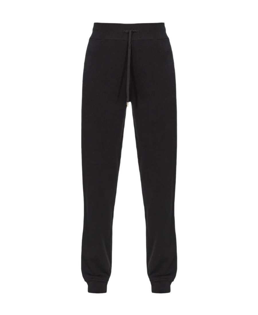Pinko Trousers With Drawstring Waist And Elasticated Cuffs In Black