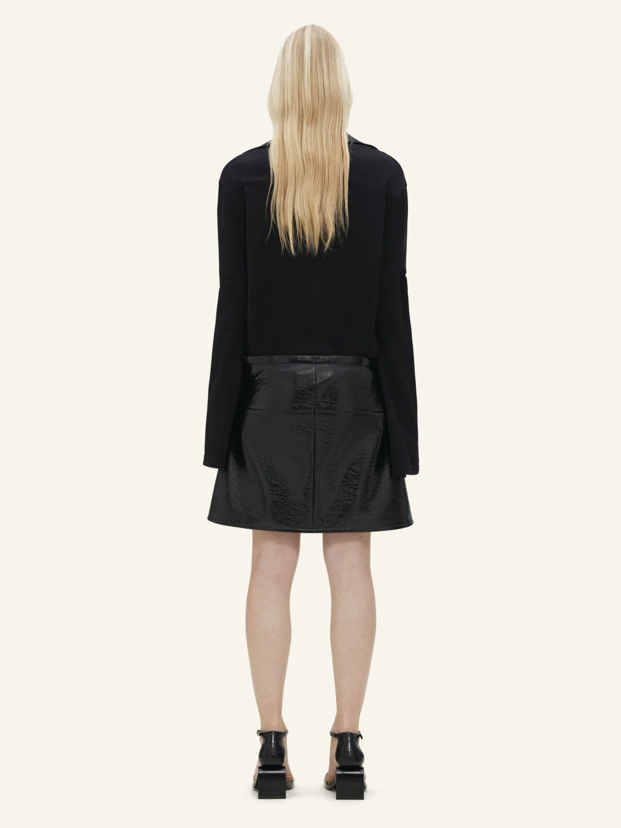 Shop Courrèges Piqué Cotton Polo Shirt In Black