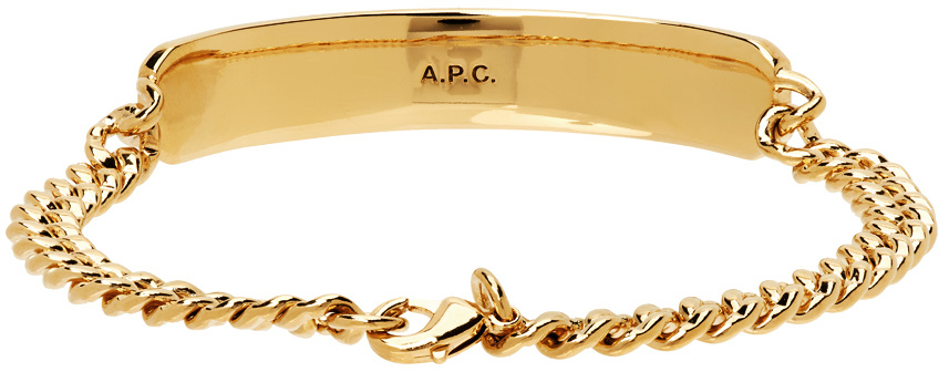 Apc Gold Darwin Bracelet In Yellow