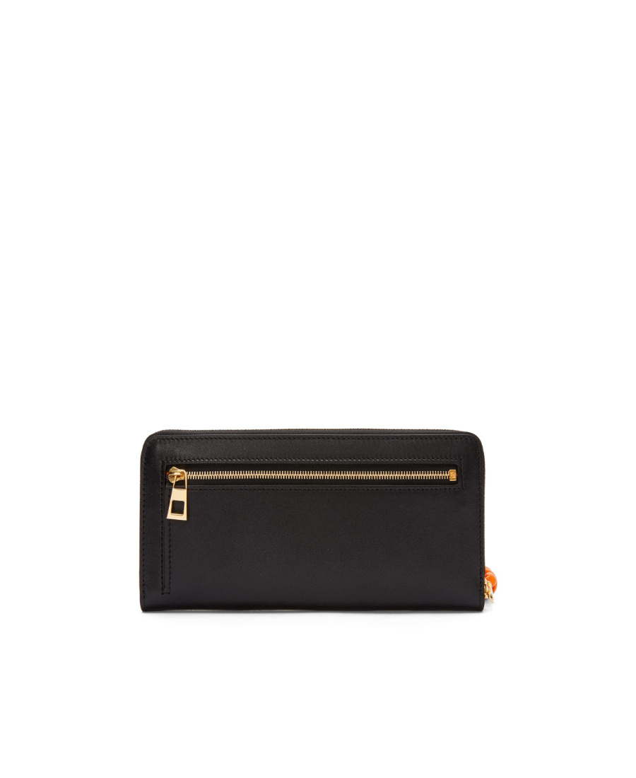 Loewe Knot Zip Around Wallet In Shiny Nappa Calfskin