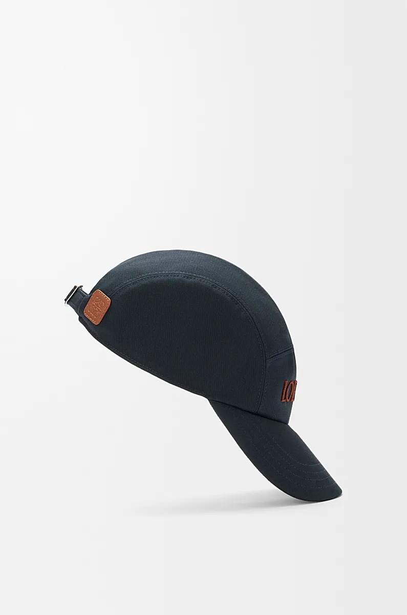 Loewe Cotton Camp Baseball Cap In Blue